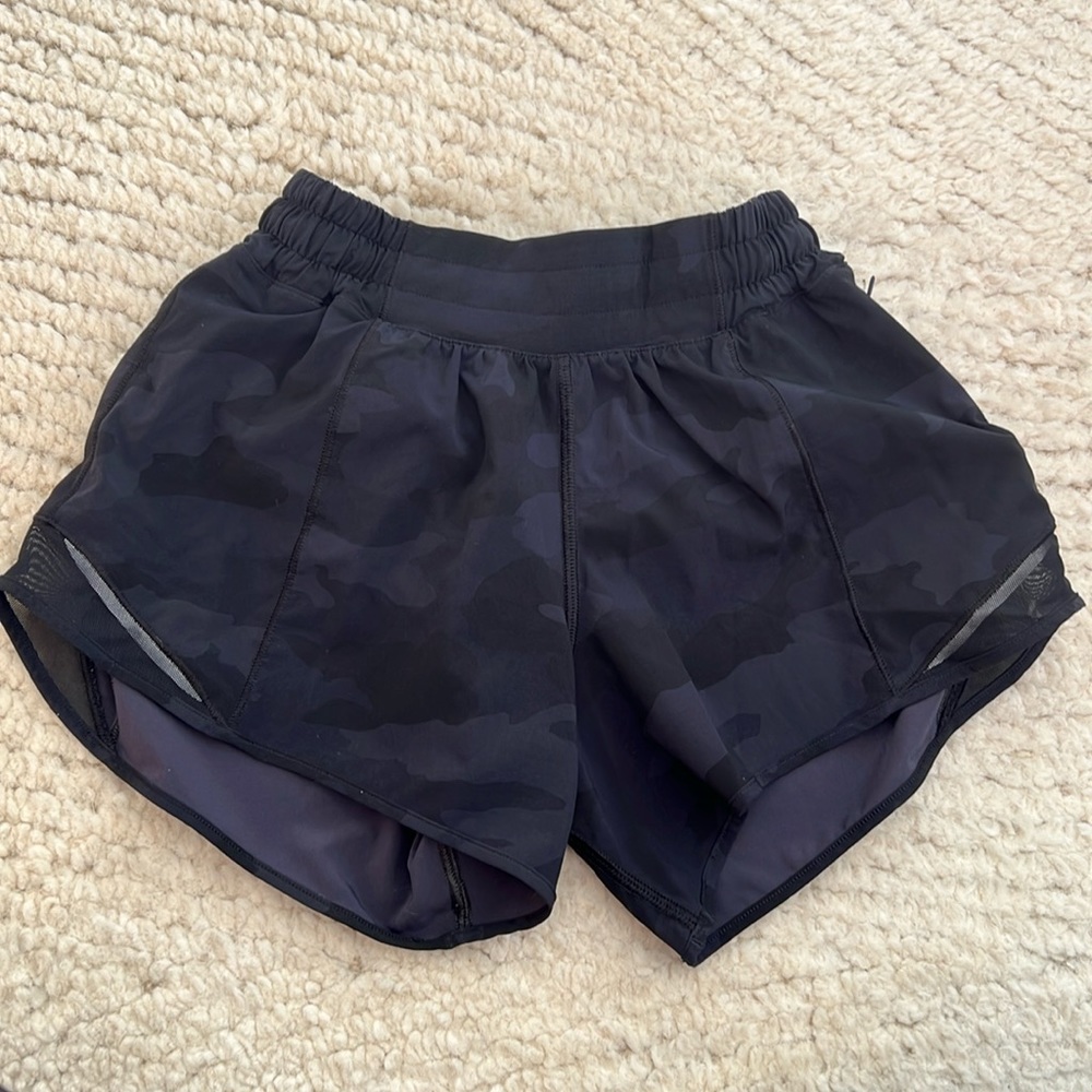 Lululemon Black Camo Shorts